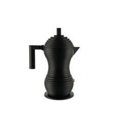 Alessi - Pulcina Coffee maker Black - 3 cups - Kaffemaskiner og kaffefaciliteter - Michele De Lucchi