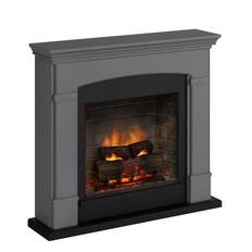 Elkamin Tagu Helmi Electric med PowerFlame 2 Solid grå - Grå