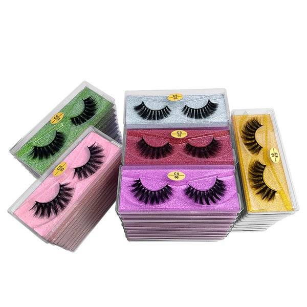 Wholesale 50/100 Pairs Lash Pack 3D Faux Mink Eyelashes Natural Long False Lashes In Bulk DHL Free