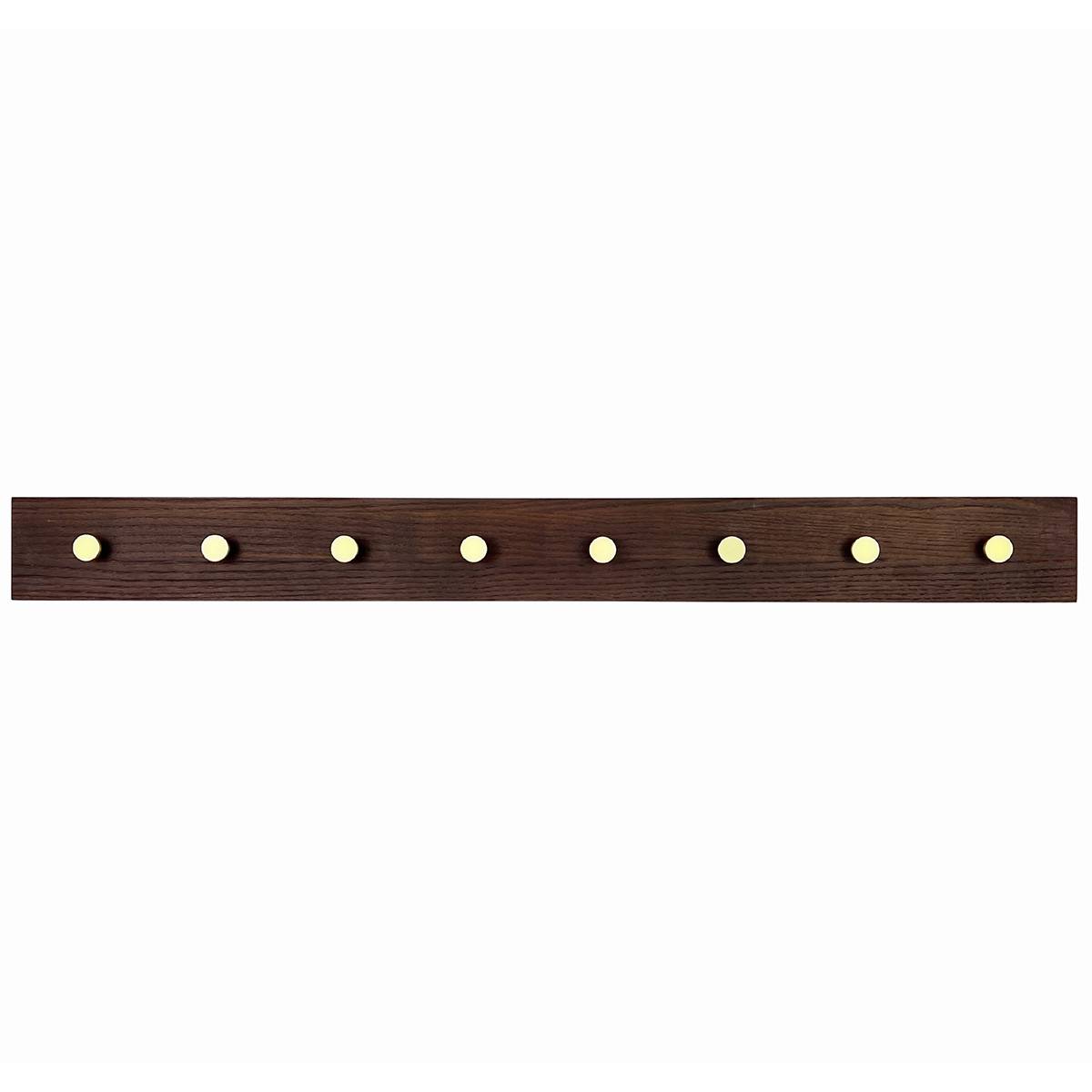 ASH knagerække med messing knager - 100 cm