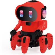 Elektrisk sex-klor robot leksak armering gunga dans fisk liten musik barn skakar leksaker med ljus leksak