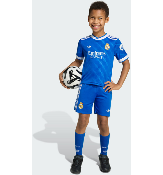 Adidas Adidas Real Madrid 25/26 Third Mini Kit Barn Fanshop fotboll Blue Bird - 18-24M