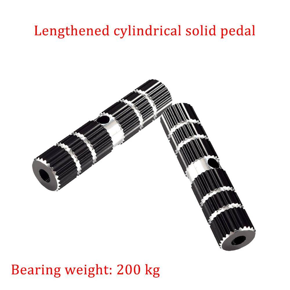 1 Par Cykelpedaler Axel Fotstöd Pinnar Aluminiumlegering Halkskydd BMX Cykel Bakhjuls Pedal Cykeltillbehör röd