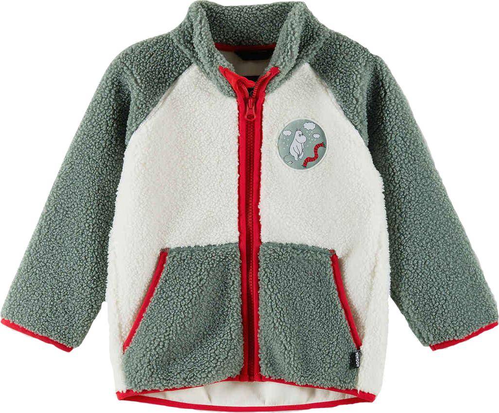 Reima Kids' Fleece Sweater Moomin Kramgo Stone Green, 104