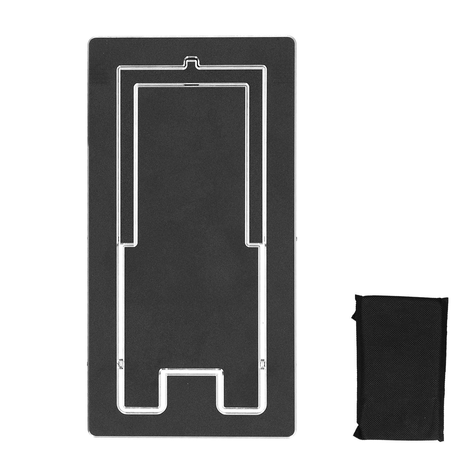 Adjustable Mobile Phone Stand for Desk Foldable Aluminium Alloy Desktop Phone Holder Tablet svart