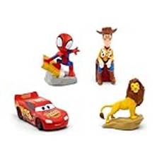 Tonies Disney Action-paket med Spidey, Lion King, Bilar, Toy Story, för användning med toniebox