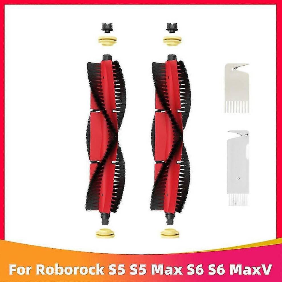 (2main brushes) For Xiaomi Roborock S5 S50 S5 Max S6 S6 Maxv S6 Pure E4 E5 Robot Vacuum Cleaner Spare Parts Main Side Brush Hepa Filter Mop Rag