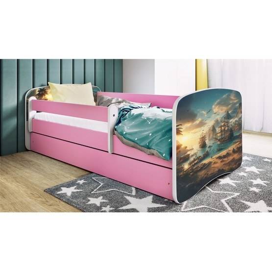 Kocot Kids Barnsäng - Babydreams Rosa Med Madrass - Skepp 160x80 Cm