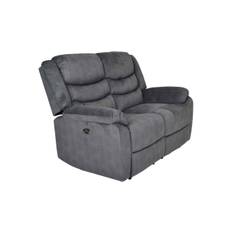 Winfield El-recliner 2-sits Soffa Ridge Grå