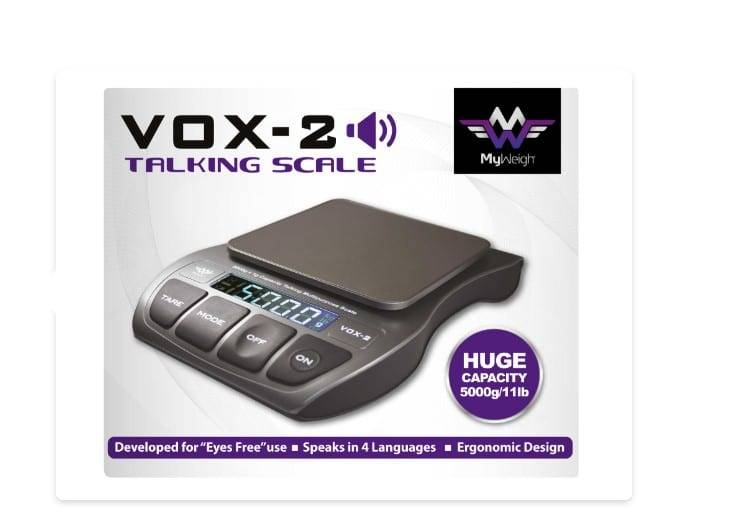 My Weigh VOX2 Talking Kitchen Scale 5000g x 1g