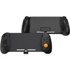 Uppgradering för nintendo switch gamepad controller handhållen grepp dubbel motor vibrationsbyggd -in 6- -axlig gyro joy-pad för switch oled - Svart