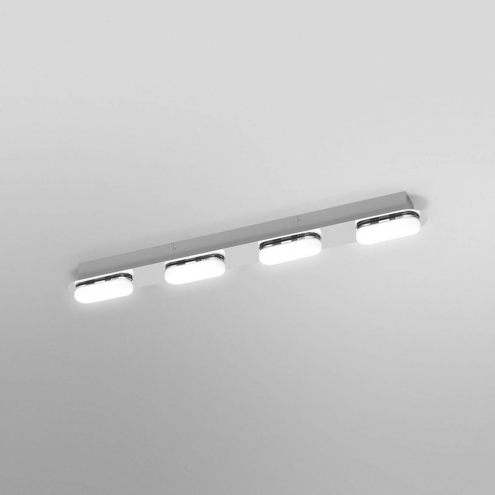 LEDVANCE SMART+ Smart taklampa Orbis Wall Duplo, dimbar, Förkromad / silver, Badrum, Syntetmaterial, Modern, Smarta hem taklampa