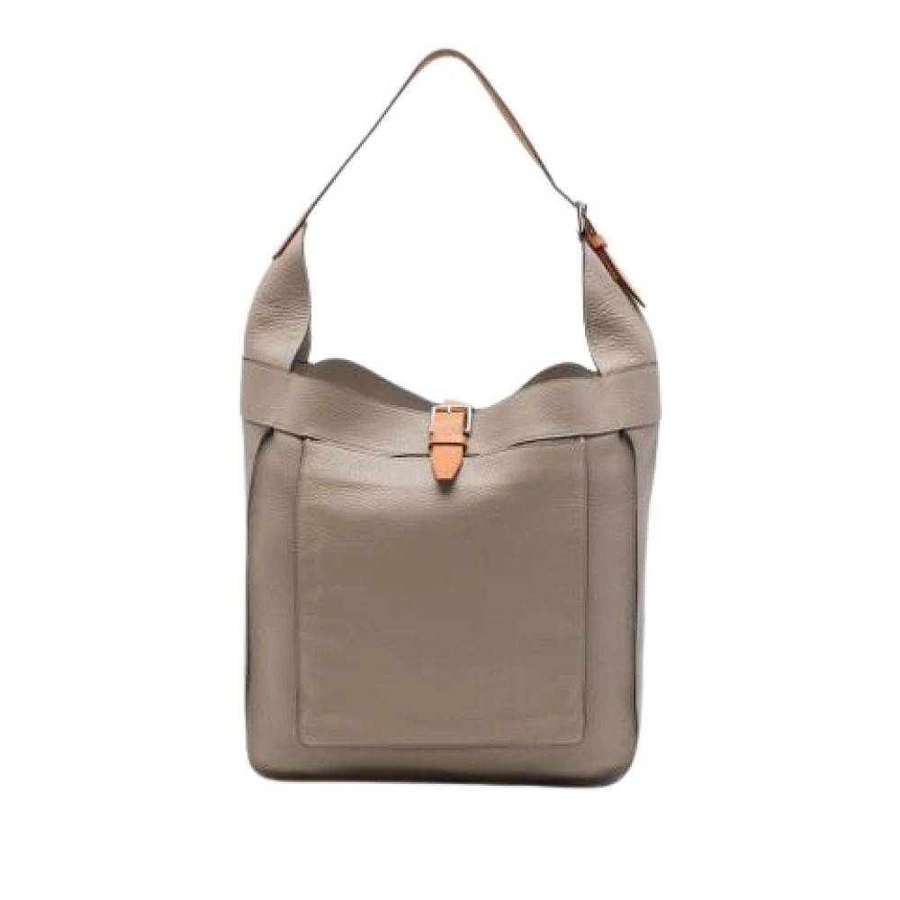 Hermès Vintage Pre-owned Marwari GM skuldertaske - Vintage - Dame - Grå - ONE SIZE - Uld