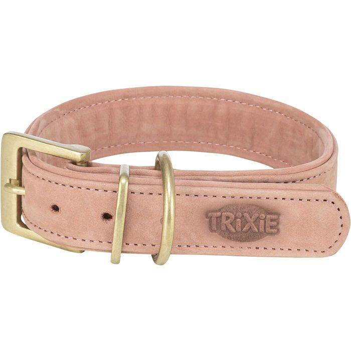 Collier pour chien - TRIXIE - Pure - Cuir nubuck - Confort - Sécurité