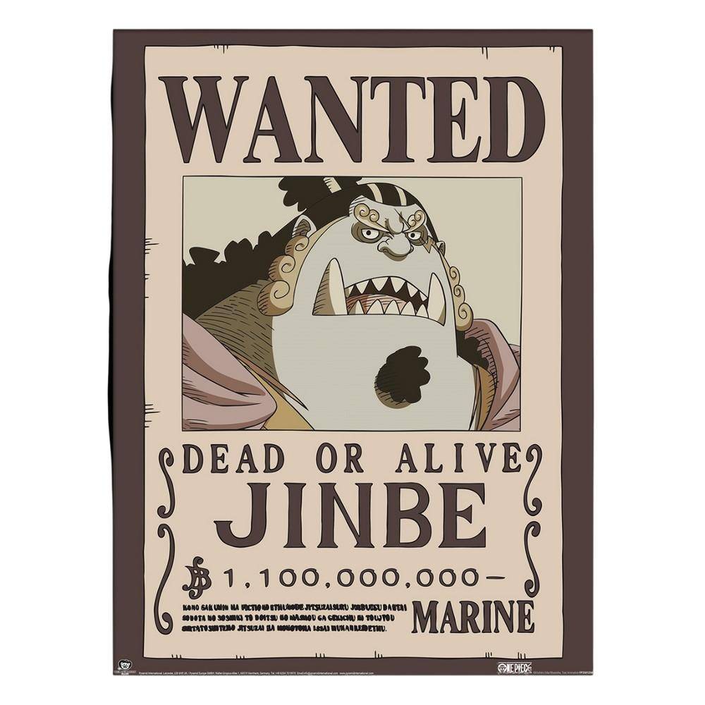 One Piece Wanted Jinbei Framed Poster 40cm x