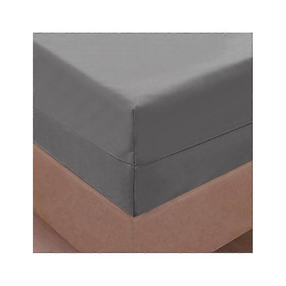 (gray, 140cmX200cmX30cm) 6-sides Fully Enclosed Waterproof Mattress Cover With Zipper Dust-proof Fitted Sheet For Double Bed,