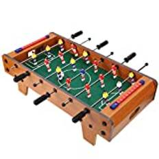 Fotbollsbord, Mini-fotbollsspel i trä, Bordsfotbollsspelsbord, Fotbollsspelsbord för Spelrum, Fester, Födelsedagspresent, 19,7 X 9,8 X 6,1 Tum