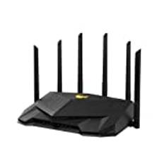 ASUS TUF Gaming AX6000 AiMesh Dual Band WLAN kombinierbarer Router (Tethering als 4G und 5G Router-Ersatz, WiFi 6, dedizierter Gaming Port, Dual 2.5G Port, Port Forwarding, AiProtection Pro)
