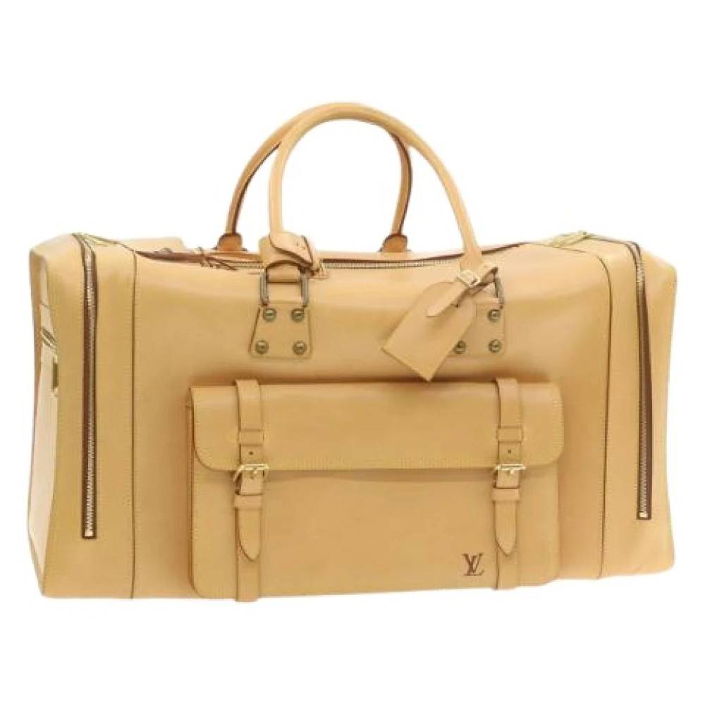 Louis Vuitton Vintage Pre-owned Nomade Boston Bag - Vintage - Dame - Beige - ONE SIZE - Læder