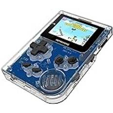 Handhållna spelkonsoler, Childhood Retro 32-bitars Mini Transparent GBA Classic Pocket Games Console med 40 unika GBA-spel och nedladdning av TF-kort (Size : White)