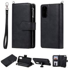 Samsung S20 - 2in1 Magnet Skal / Plånboksfodral - Svart Black Svart