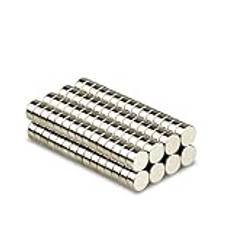 Magnetastico® | 50 stycken Neodymium magneter N52 Skiva 6x2 mm | Kylskåpsmagnet Anslagstavla - Magnet Permanent Whiteboard Magnet Självhäftande Magnet Skivmagnet