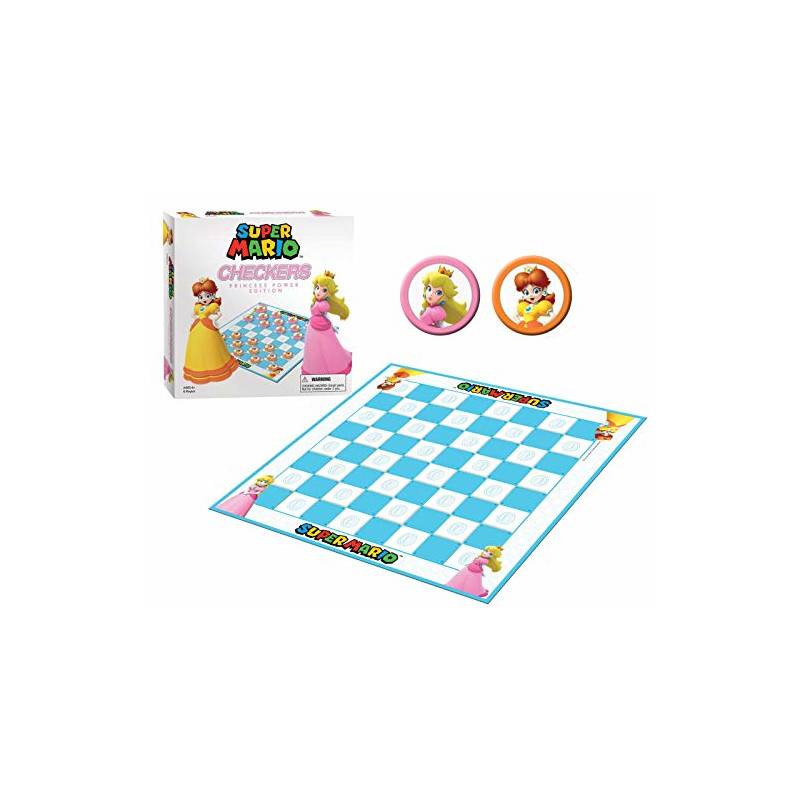Super Mario Boardgame Checkers Princess Power USAopoly Giochi...