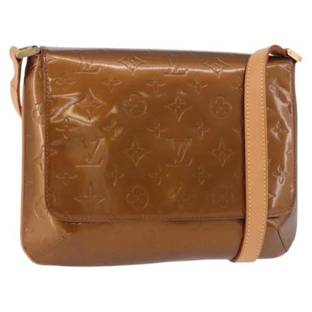 Louis Vuitton Vintage Pre-owned Patent Leather Shoulder Bag - Vintage - Dame - Brun - ONE SIZE - Uld