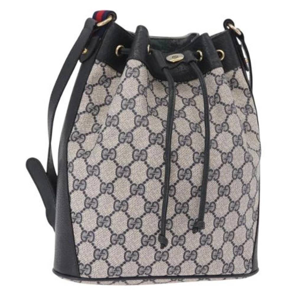 Gucci Vintage - Pre-owned Vintage GG Canvas Shoulder Bag Vintage - Dam - ONE Size - Läder