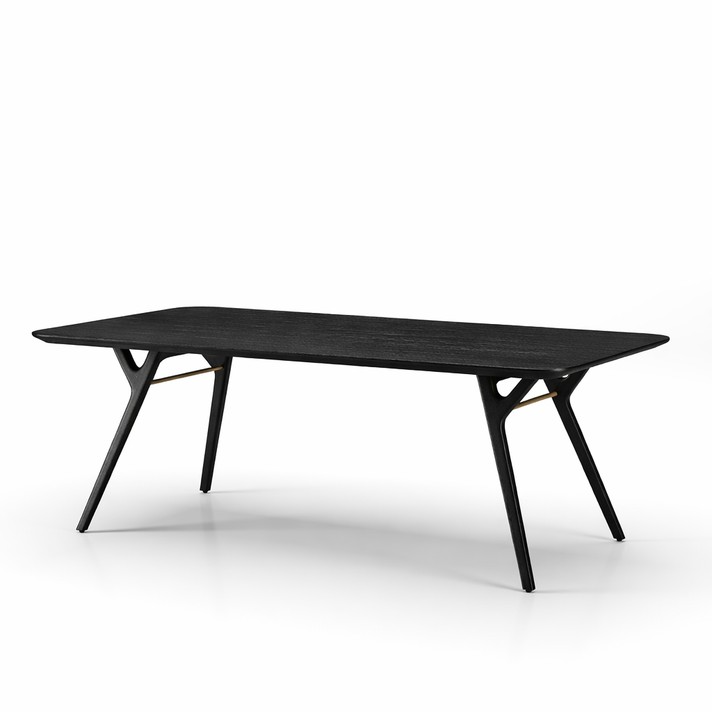 Rén spisebord W210, onyx eg fra Stellar Works - Jacobsen Plus