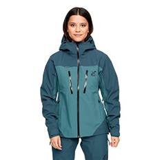 RevolutionRace Silence Proshell 3L Jacket, Damenjacke, belüftete und wasserdichte Jacke für Wanderungen und andere Outdoor-Aktivitäten, Ocean Teal 3.0, M