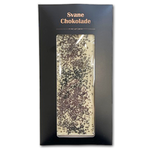Svane Chokolade<br />Hvid Chokolade med Bagsværd Lakrids