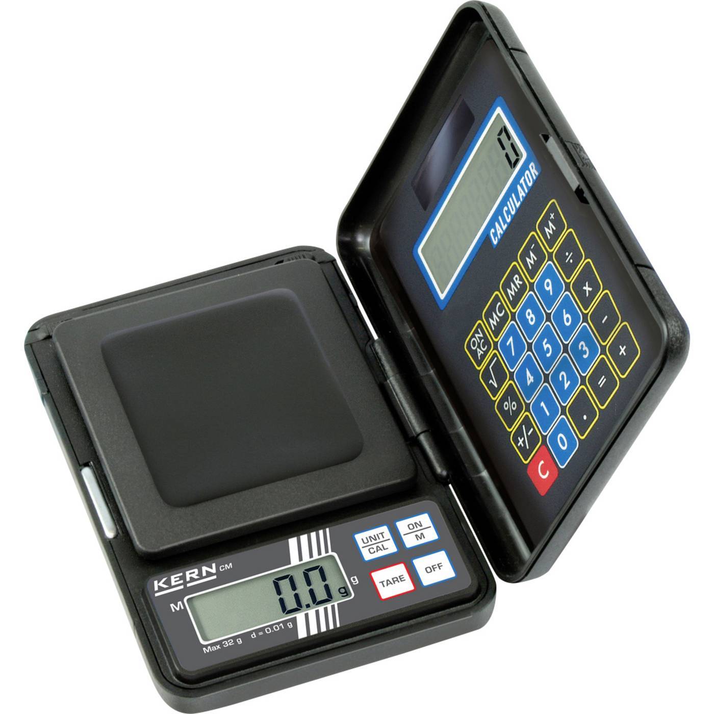 Kern Fickvåg CM 150-1N-ISO Kalibrerad (ISO) Vägningsområde 150 g Läsbarhet 0.1 g batteri