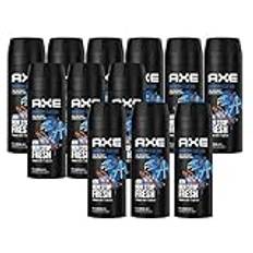 AXE Anarchy for Him kroppsspray i set om 12, deodorant utan aluminium 12 x 150 ml deodorant deodorant spray kroppsspray för män deodorant (12 produkter)