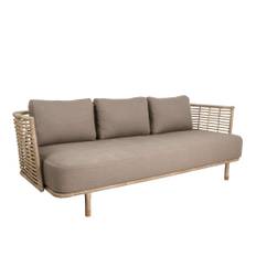 Cane-Line - Sense 3-sits, Natural - Udendørs sofaer - Foersom & Hiort-Lorenzen MDD