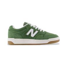 New Balance unisex för barn. GSB480V1 Träningsskor i läder B480 LACE grön (38), Hud, Karta, Nyckelband, Casual, barnmode - Grön, Läder (38)