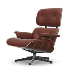 Eames Lounge Chair - Palisander - Brandy L50 - Sort stel