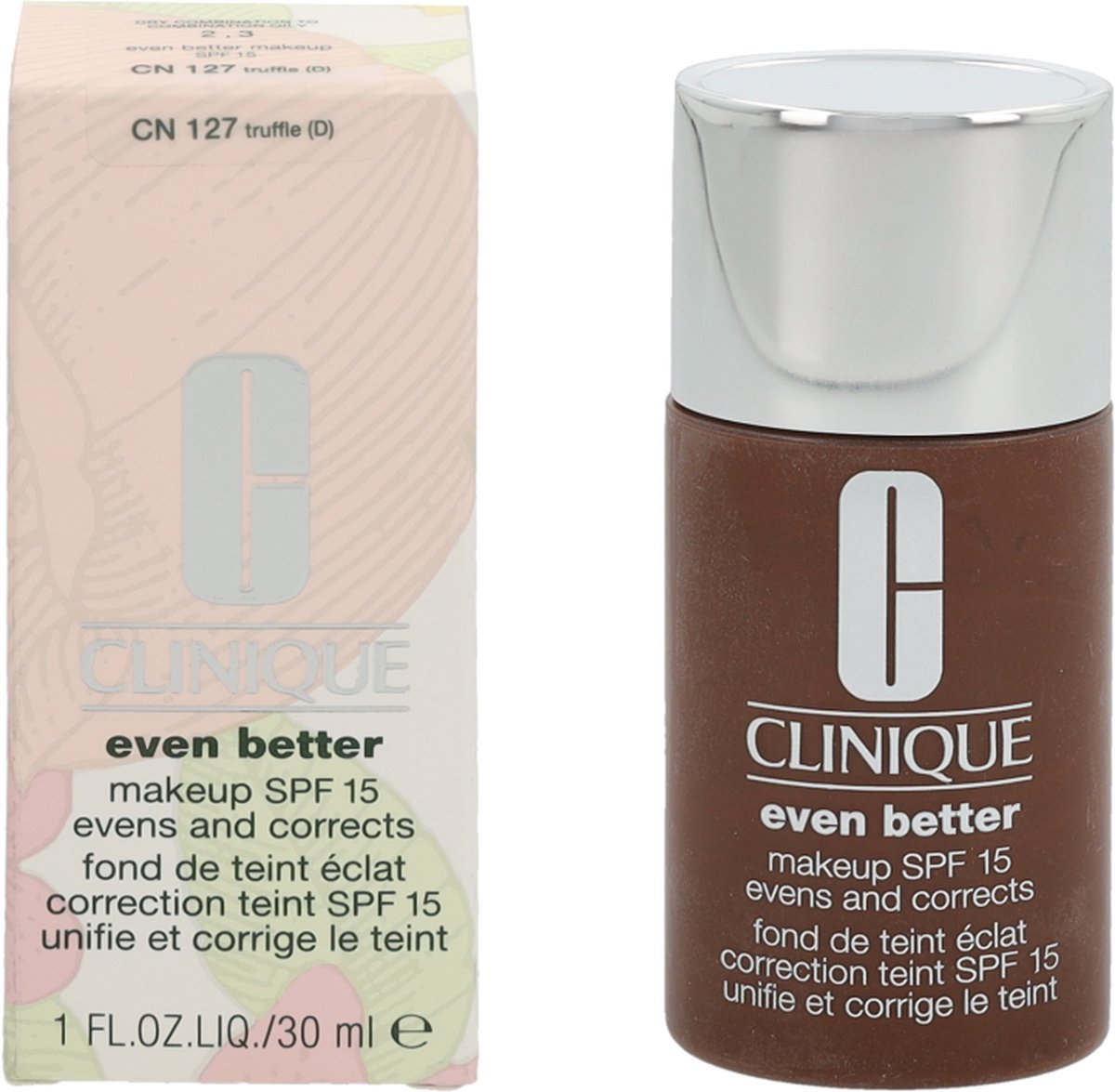 Clinique Even Better , senza parabeni, fondotinta liquido idratante, CN 127, tartufo, SPF 15, 30 ml