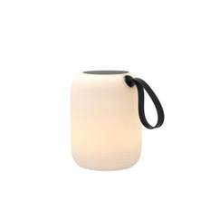 Hav LED Lampe m. solar Dia 17,5 x 23 cm Hvid/Sort