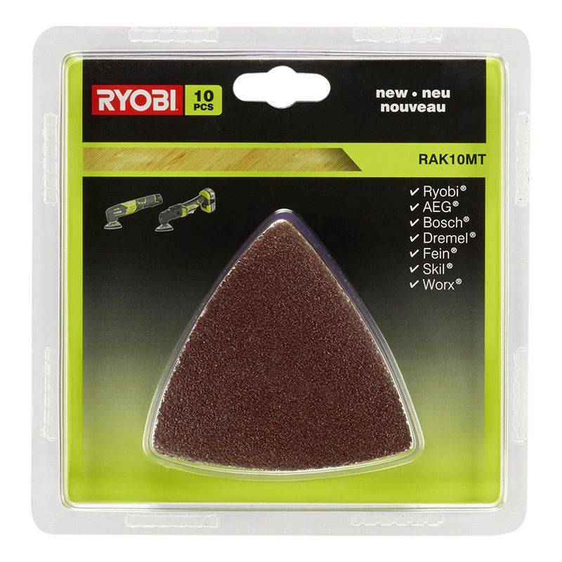 Ryobi RAK10MT Slippapper Multiverktyg 10 delar