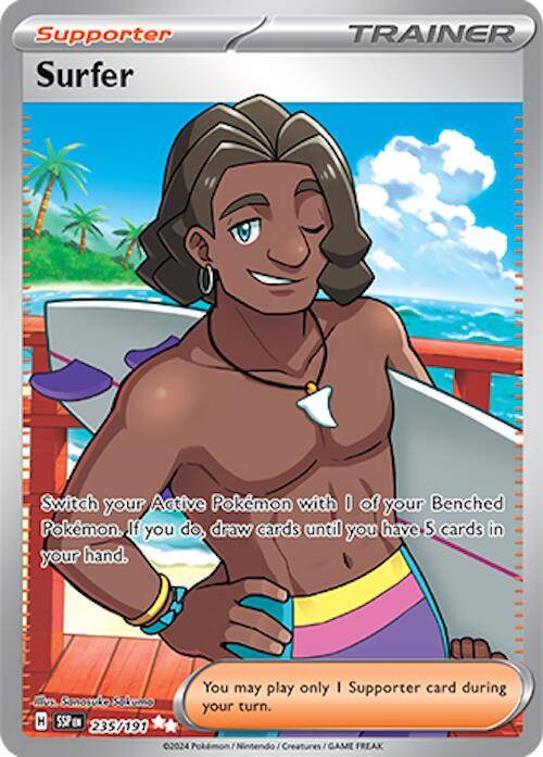 Surfer 235/191 Pokemon SV08 Surging Sparks