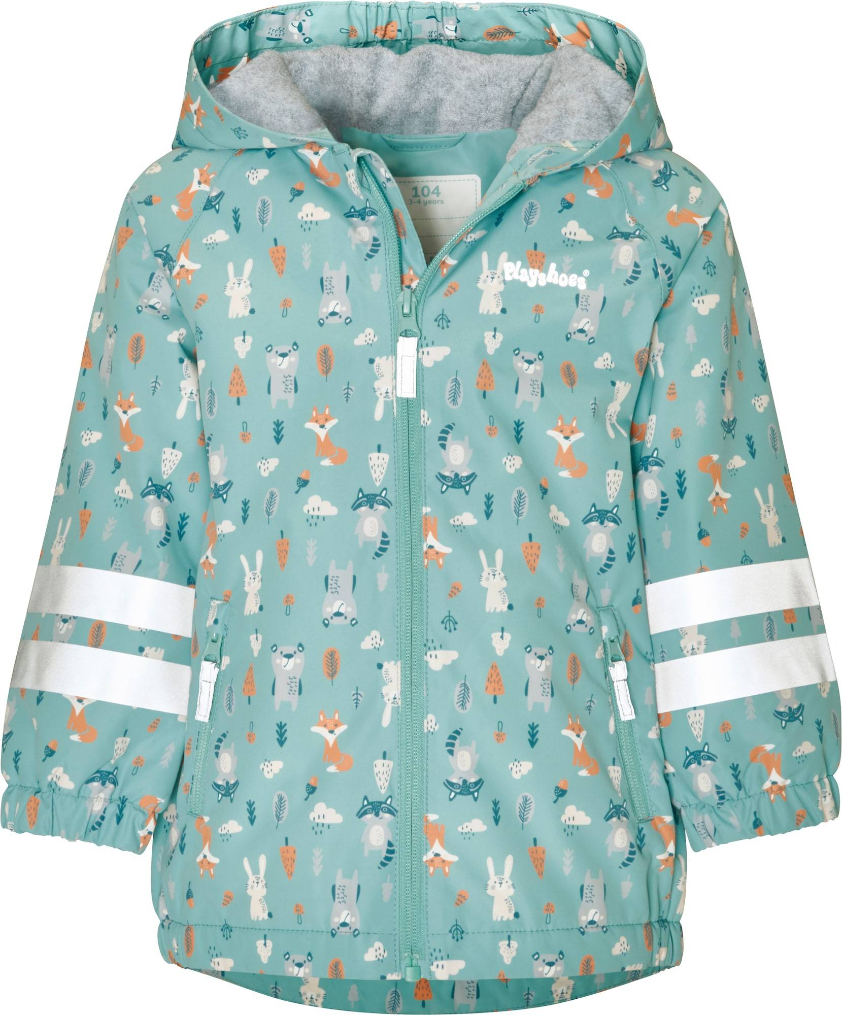 PLAYSHOES Funktionsjacka kräm / ljusgrå / mint / mörkorange