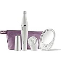 Braun FACE 830 Gesichtsreinigungsbürste und Epilierer mit Tasche und Spiegel
