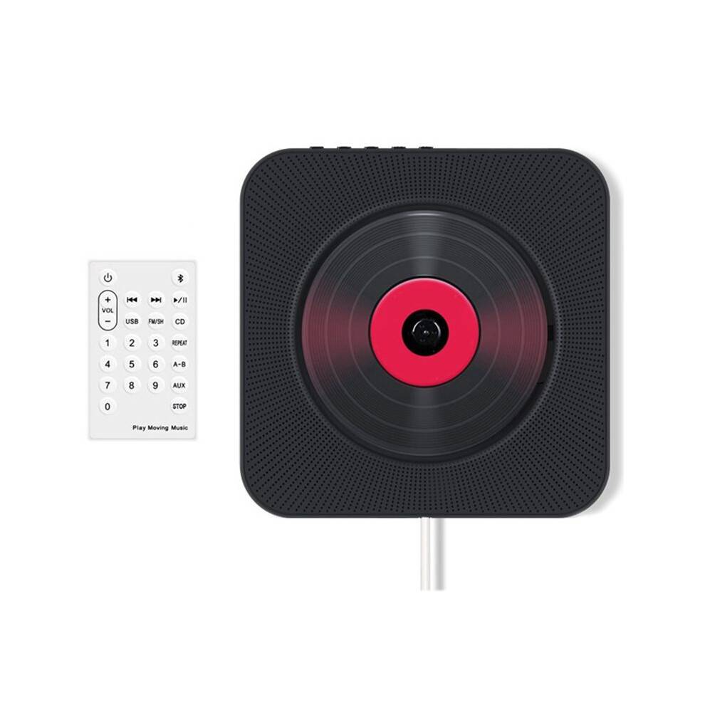 Portable Bluetooth CD Player Compact Music CD Disc Player for Car/Travel, Home Audio with Stereo Speaker Walkman (EU),A