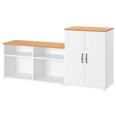 IKEA - SKRUVBY tv-møbel, kombination, hvid, 188x38x90 cm