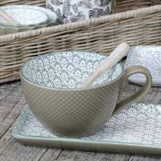 Chic Antique Arés Mug with Pattern Verte