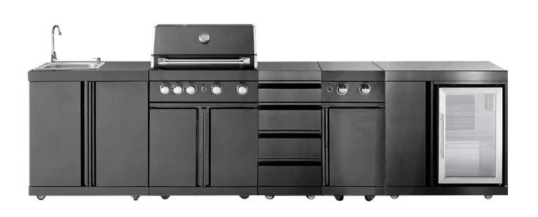 Black Collection – Fritstående udekøkken – Michigan - Myoutdoorkitchen.