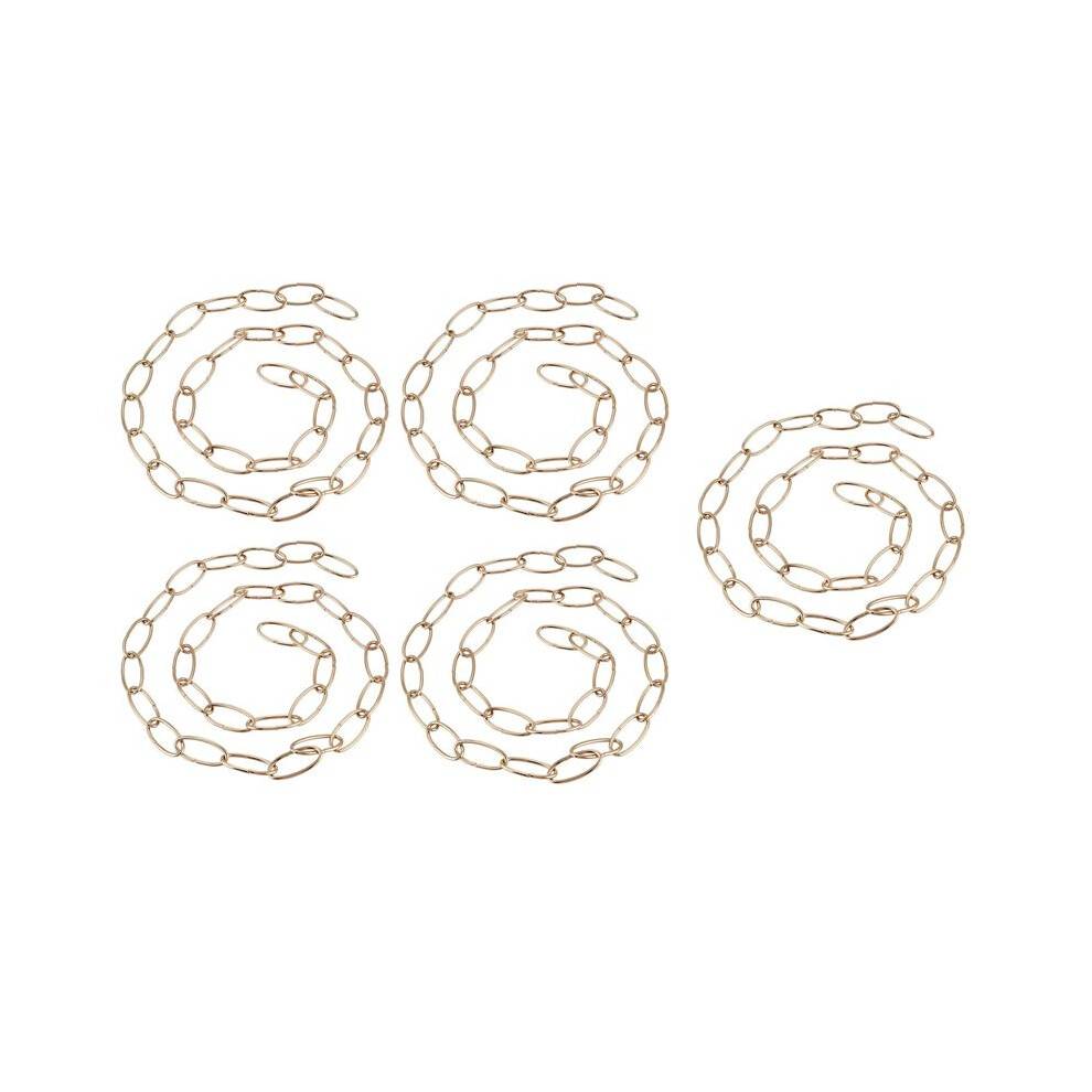5Pcs 1M Heavy Duty Chain for Vintage Chandelier Hanging Lamp,French Gold