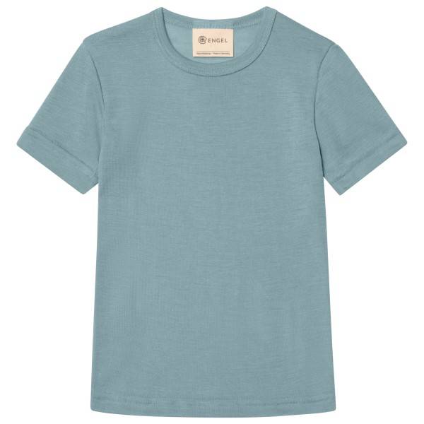 Engel Kids' Undershirt S/S Underkläder merinoull Barn Storlek 128 Färg turkos