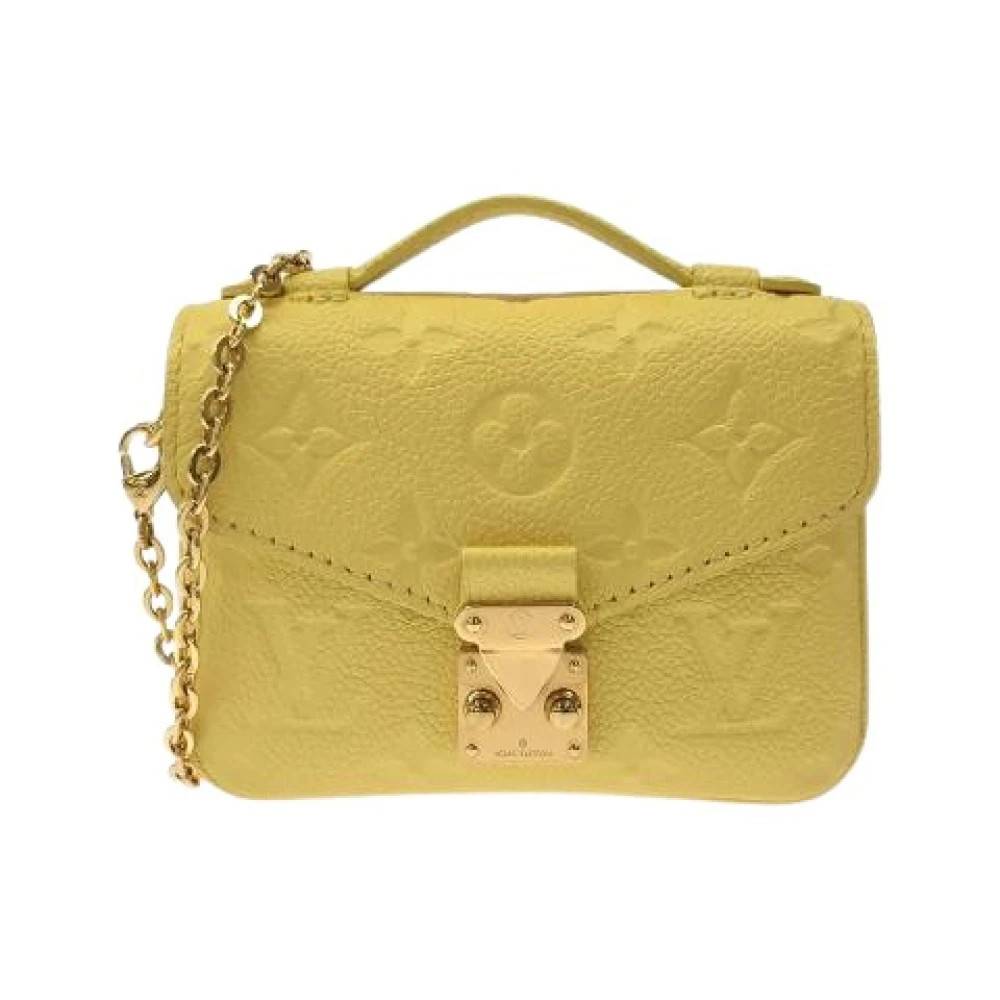 Louis Vuitton Vintage - Pre-owned Monogram Empreinte Micro Metis Axelremsväska Vintage - Dam - ONE Size - Läder